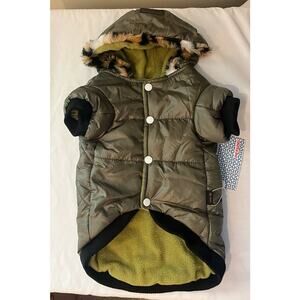 Fleece Lined Hooded Jacket for Dogs - New with Tags